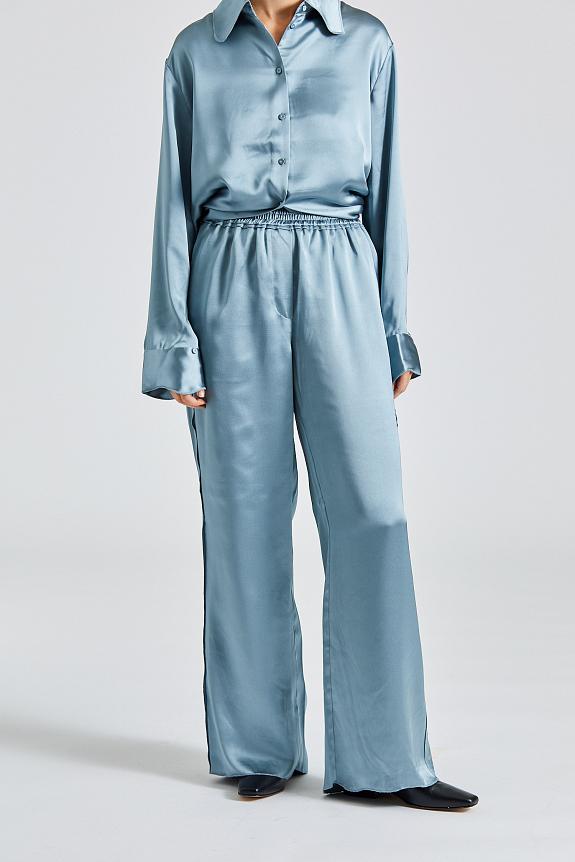 Holzweiler Luka Satin Trousers Blue